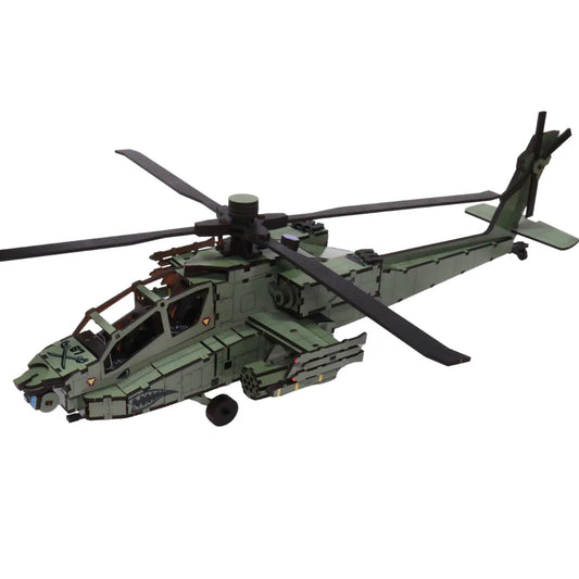 Helicóptero Apache Rompecabezas 3D