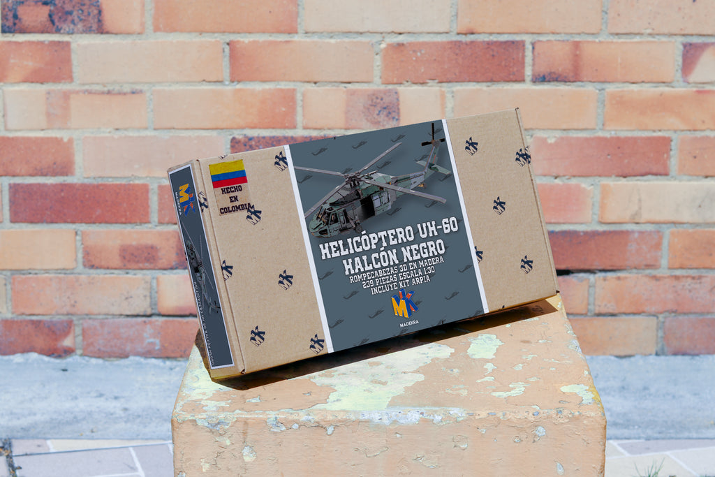 Helicóptero UH-60 Halcón Negro Rompecabezas 3D