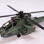 Helicóptero Apache Rompecabezas 3D